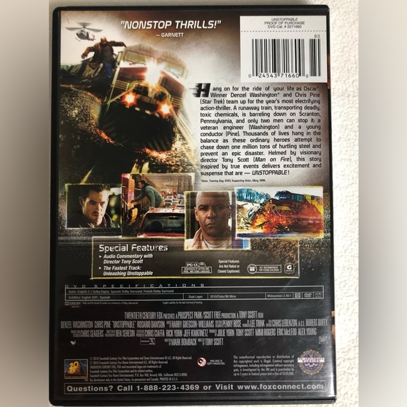 4 DVD Bundle UNSTOPPABLE, FLIGHT PLAN, DEJAVU & THE GOOD SHEPARD - Picture 3 of 16